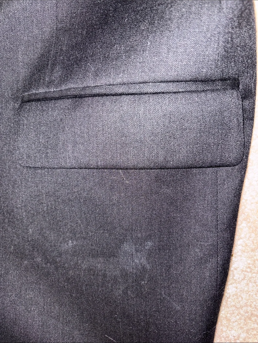Pronto Uomo 46L Sport Coat Blazer Suit Jacket Black WOOL